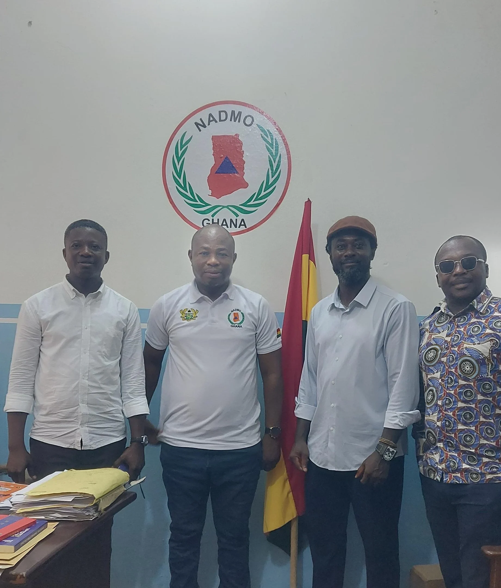 PKX Ventures representatives meeting with NADMO Ghana officials