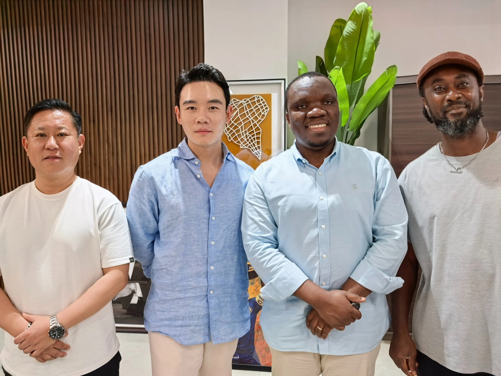 PKX Ventures team and international partners in a business meeting setting